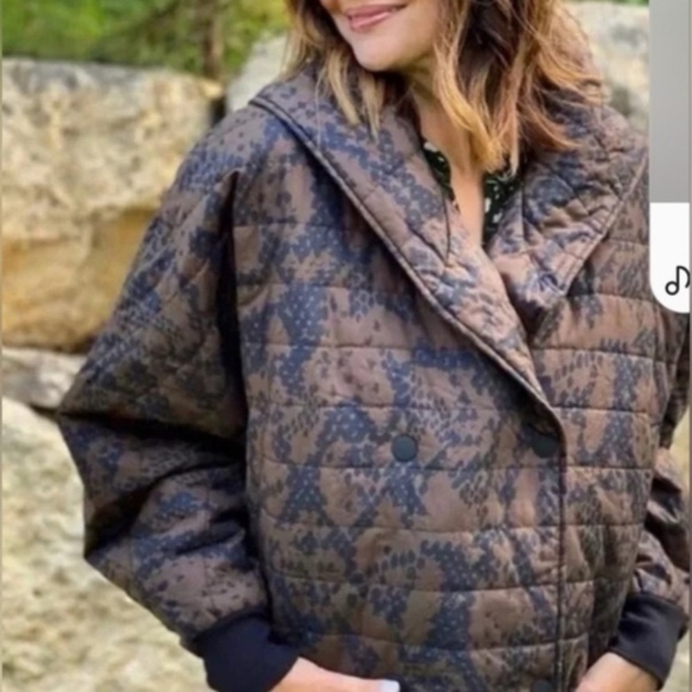 CAbi Women's Brown Quilted Jacket